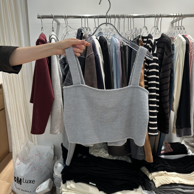 STORIES東大門㊣實拍女裝新品25秋冬職業真品時尚推薦吊帶背心STORIES吊帶/背心圖色1