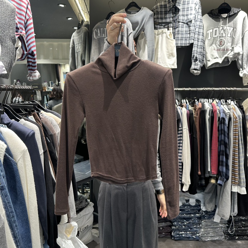 LONE STAR東大門㊣代購女裝新品25秋冬時尚推薦真品長袖T恤LONE STAR長袖T恤圖色4