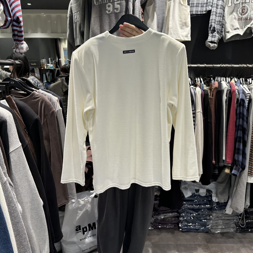 LONE STAR東大門㊣代購女士新品人氣熱賣25秋冬時尚長袖T恤LONE STAR長袖T恤