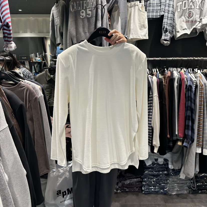 LONE STAR東大門㊣代購女士新品人氣熱賣25秋冬時尚長袖T恤LONE STAR長袖T恤圖色1