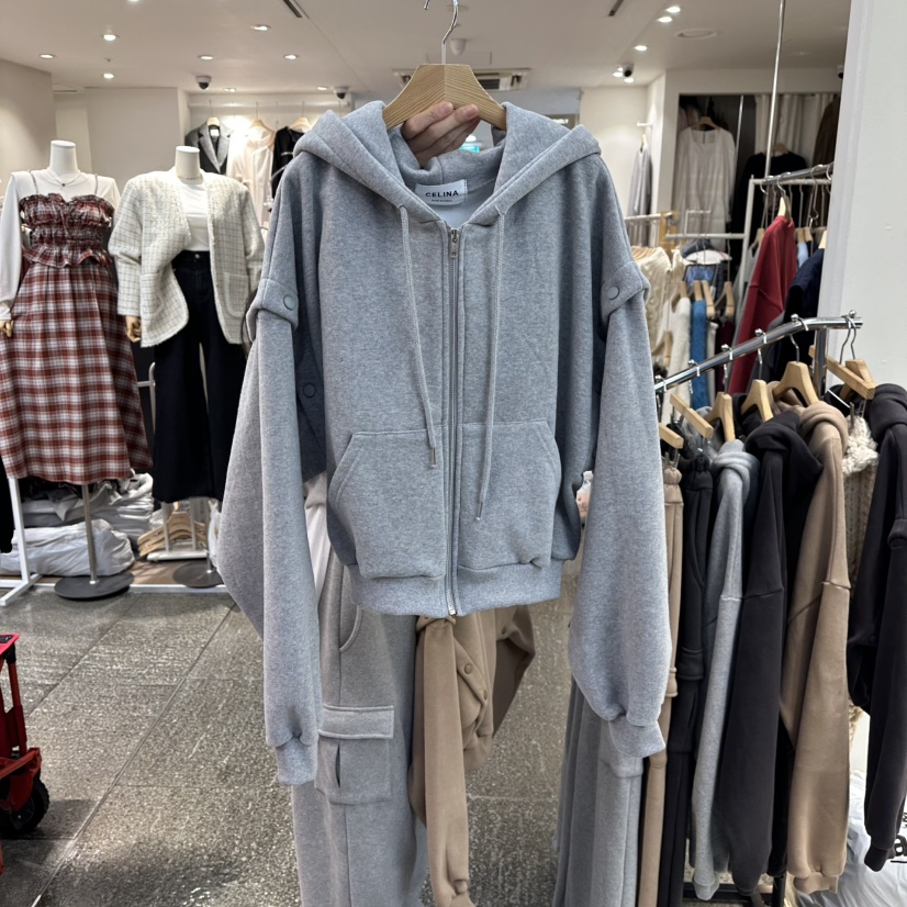 CELINA韓國代購㊣女士新品休閑真品熱賣人氣時尚職業推薦衛衣CELI_NA衛衣圖色2