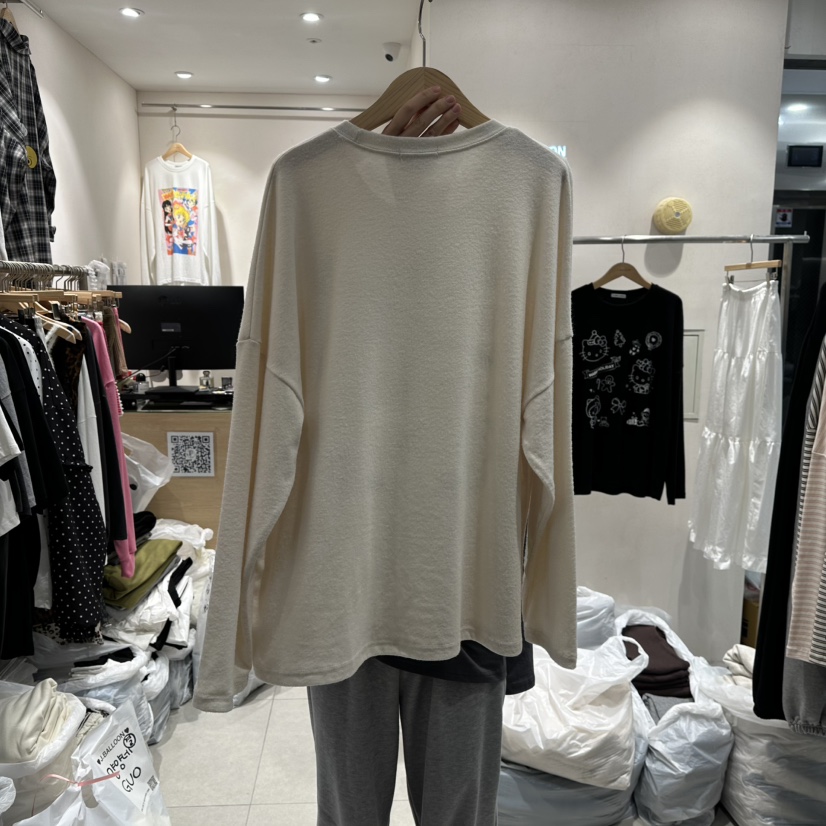 J.BALLOON東大門㊣實拍女士新款25秋冬真品職業推薦長袖T恤J.BALLOON長袖T恤