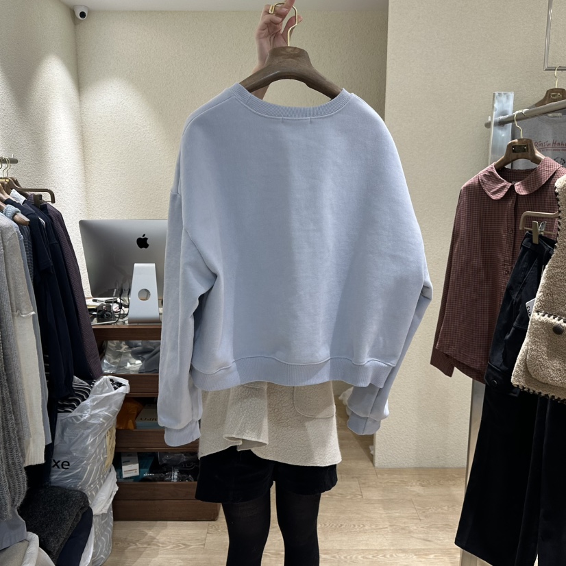 EMPTY東大門㊣實拍女士新品推薦休閑職業熱賣25秋冬衛衣加絨EMPTY衛衣