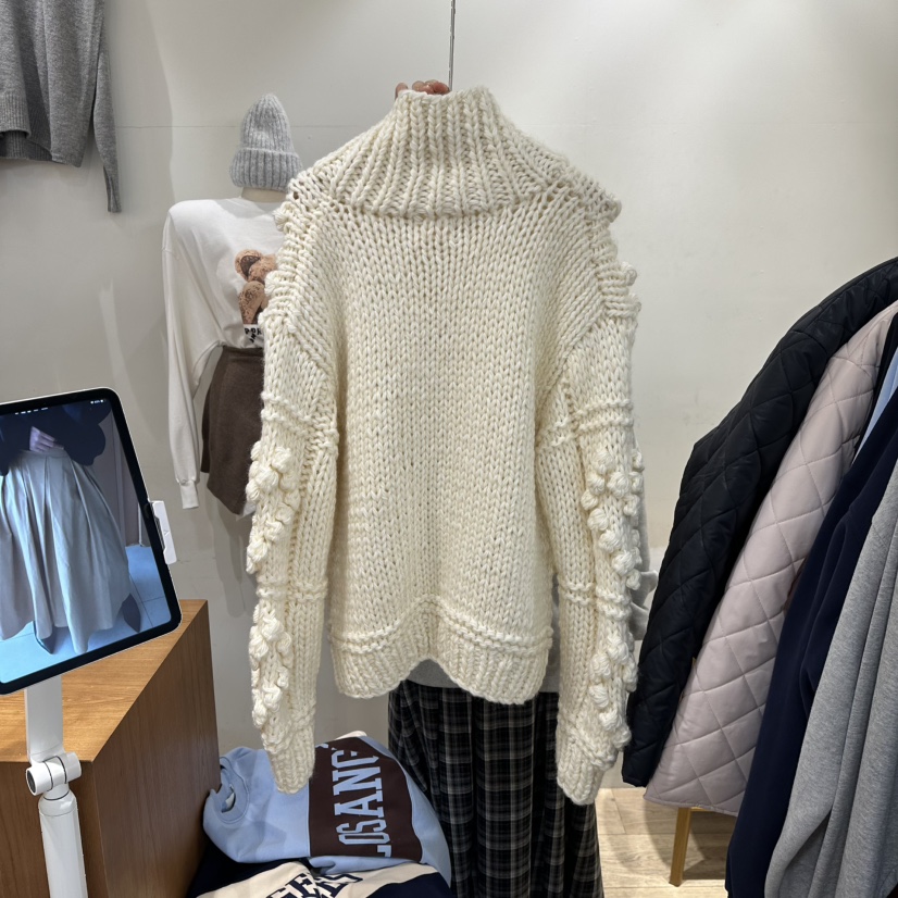 ASSEMBLY東大門㊣實拍女士新品熱賣休閑25秋冬毛衣手工制作ASSEMBLY毛衣
