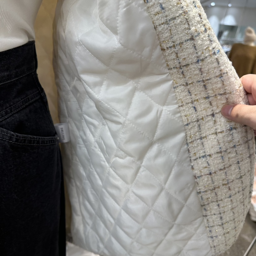 DELLING韓國直郵㊣女士新品真品熱賣25秋冬休閑夾克羊毛花呢DELLING夾克