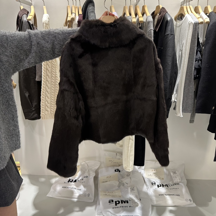 AHOY韓國代購㊣女裝新款時尚休閑熱賣真品職業推薦夾克毛皮AHOY夾克