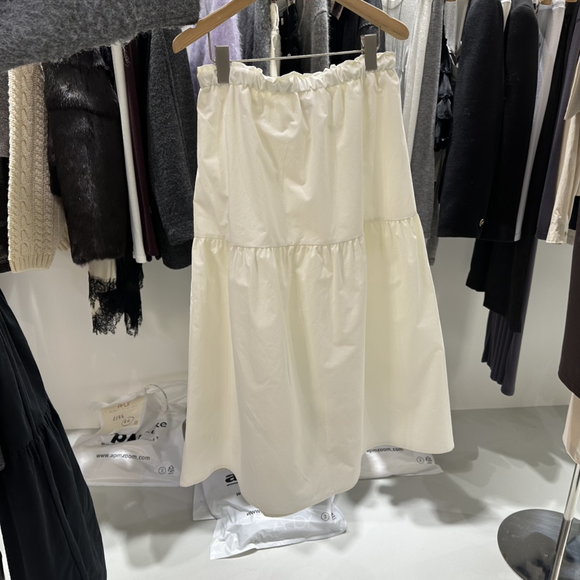 AHOY韓國代購㊣女裝新款人氣推薦時尚25秋冬真品職業長裙棉AHOY長裙