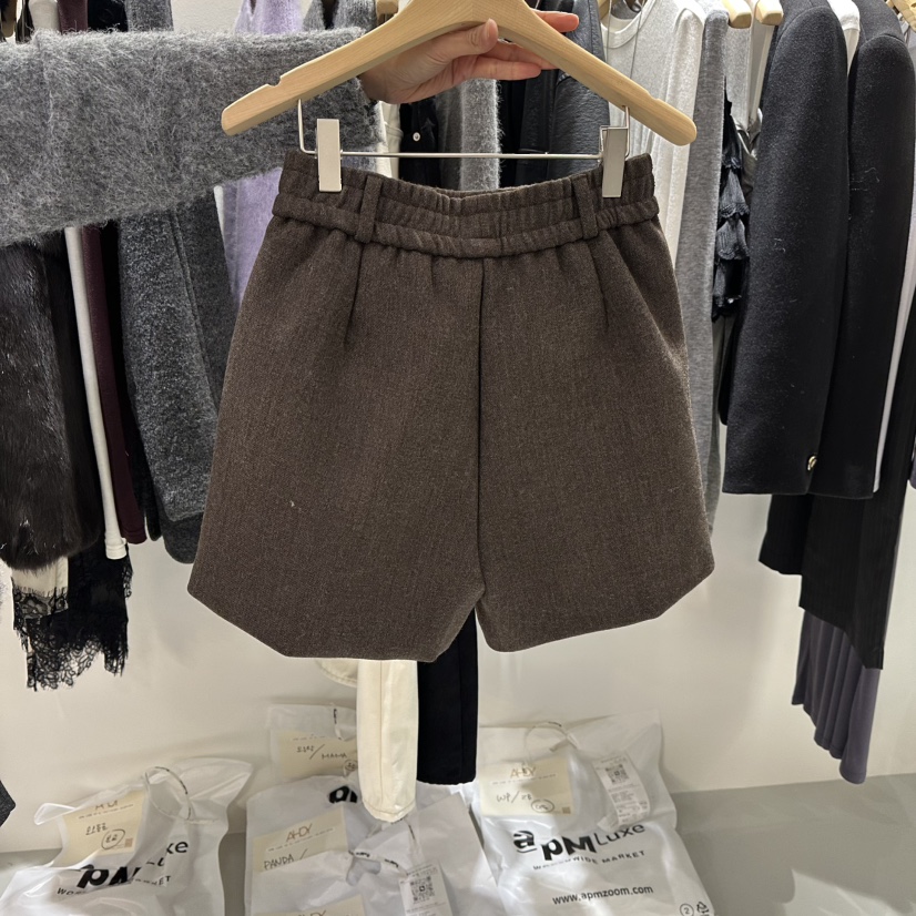 AHOY東大門㊣實拍女裝新款25秋冬真品推薦職業熱賣休閑短褲AHOY短褲