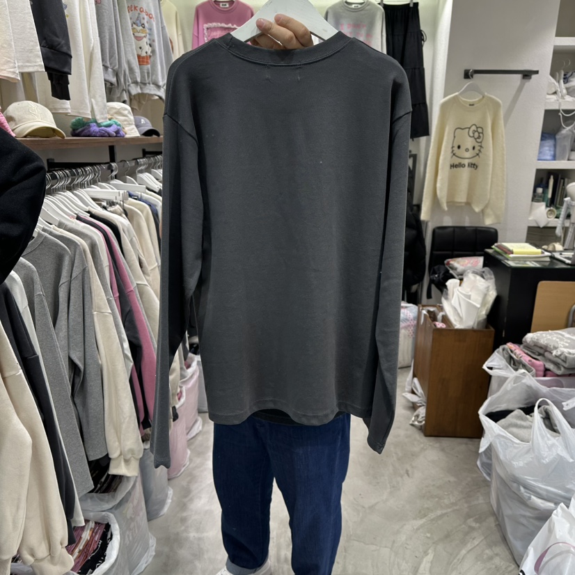 EVE東大門㊣代購女裝新款25秋冬職業真品時尚休閑推薦長袖T恤EVE長袖T恤