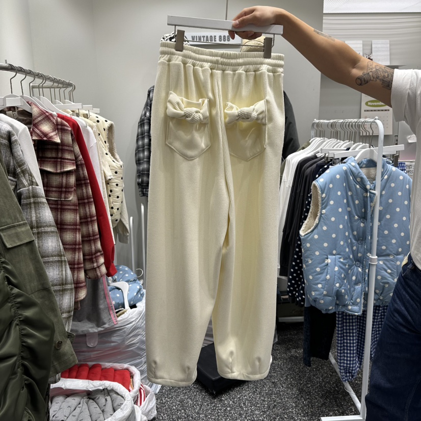 VINTAGE 888韓國直郵㊣女裝新款職業休閑真品推薦休閑褲貂皮VINTAGE888/TRIPLE EIGHT休閑褲