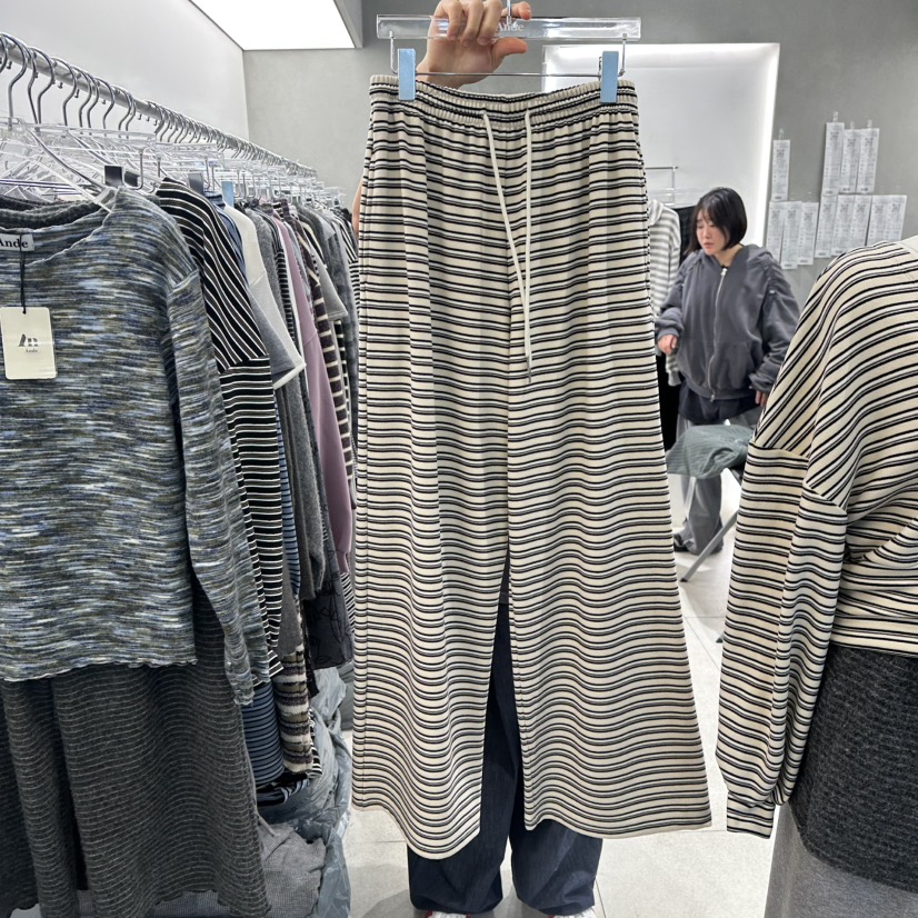 ANDE韓國直郵㊣女裝新品時尚人氣熱賣推薦真品休閑25秋冬休閑褲Ande休閑褲圖色1