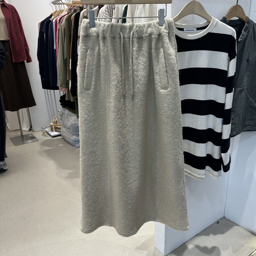 GOLDEN MARKET韓國代購㊣女裝新品時尚25秋冬人氣休閑長裙GOLDEN MARKET長裙圖色1