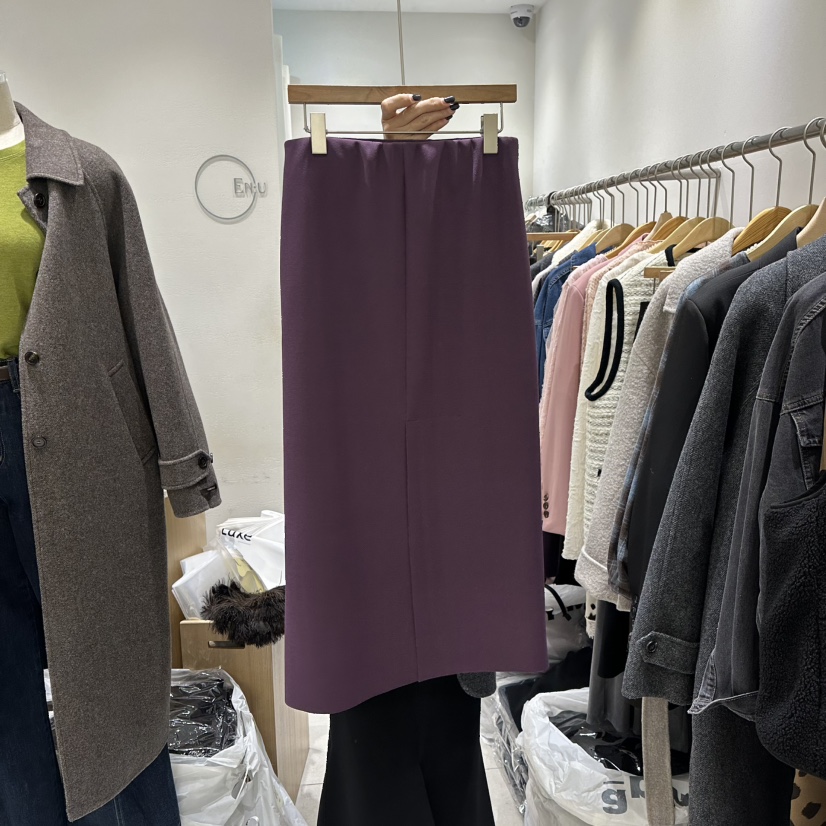 EN.U東大門㊣代購女士新品職業25秋冬時尚休閑真品推薦長裙EN.U長裙