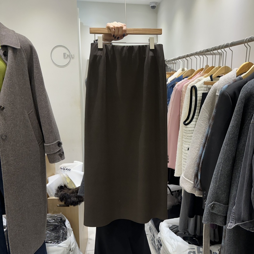 EN.U東大門㊣代購女士新品職業25秋冬時尚休閑真品推薦長裙EN.U長裙圖色2
