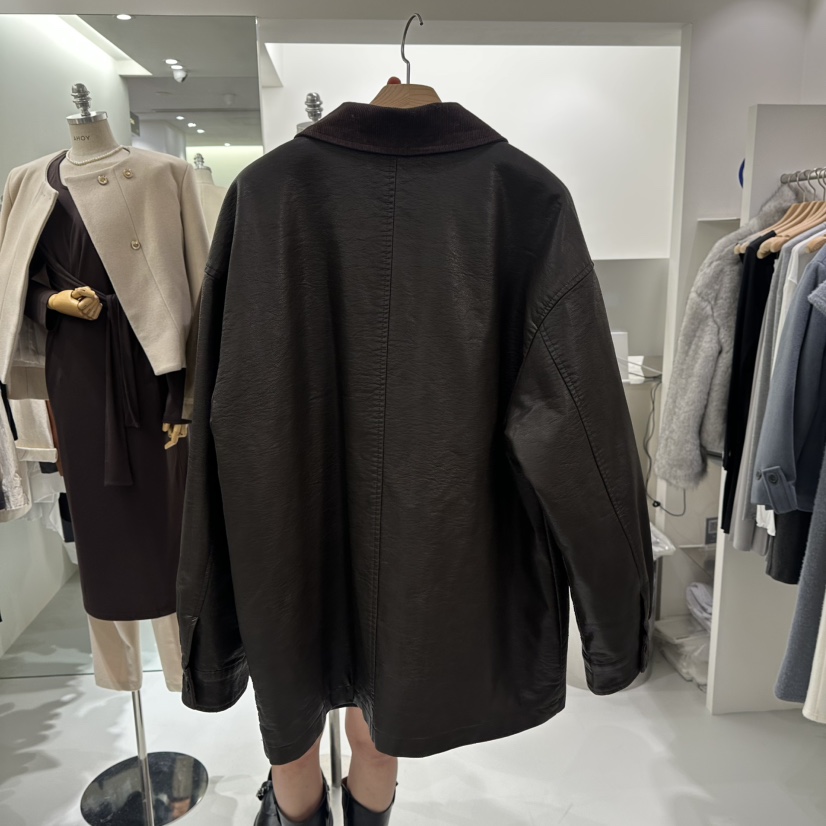 AHOY韓國代購㊣女裝新款推薦熱賣25秋冬人氣時尚職業真品夾克AHOY夾克