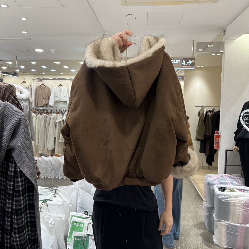 BAIE.38東大門㊣代購女士新品熱賣休閑真品夾克兩面穿雙面絨BAIE.38夾克