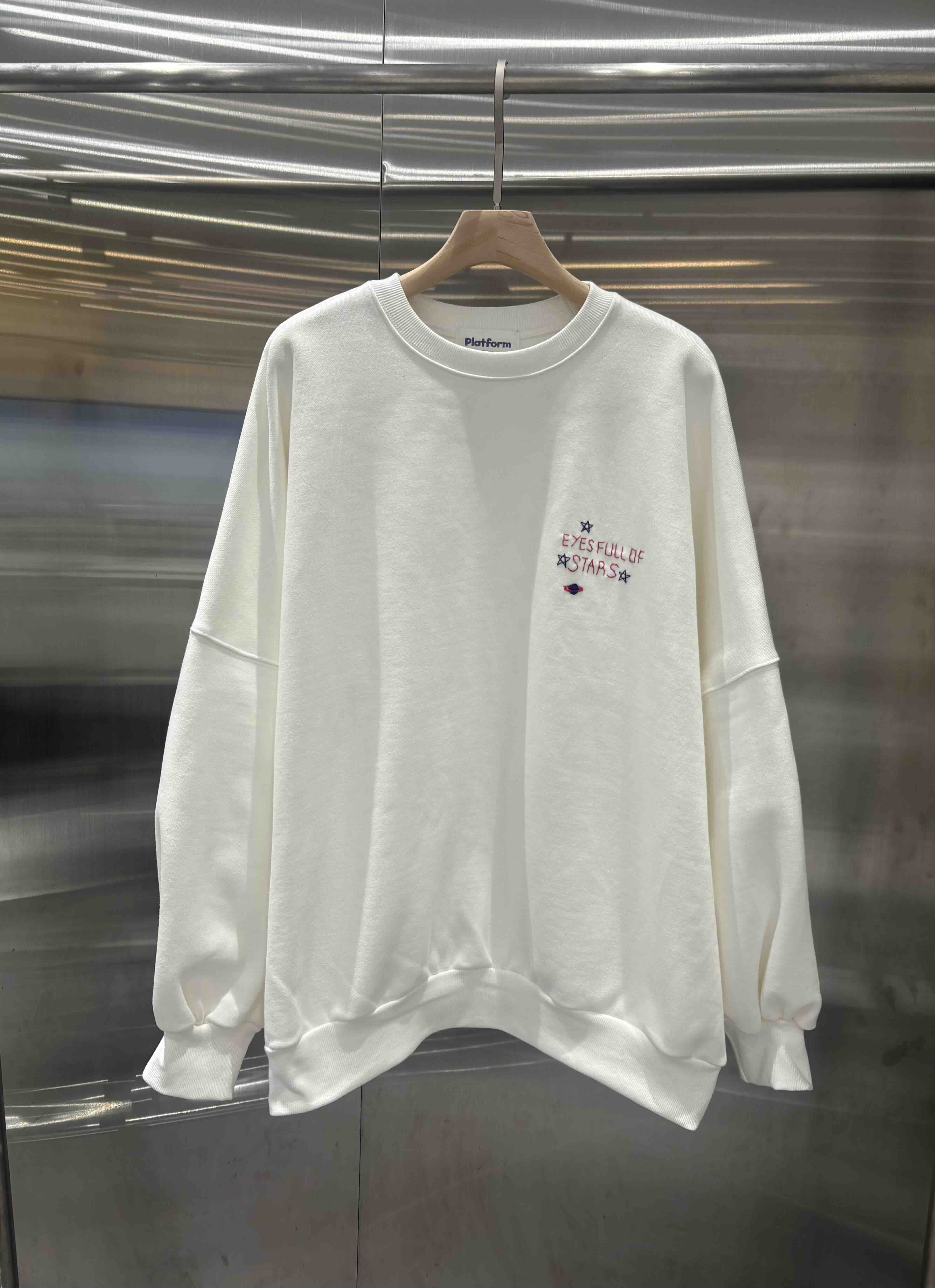 PLATFORM-L東大門㊣實拍女裝新品時尚推薦25秋冬衛衣手工刺繡PLATFORM衛衣圖色2