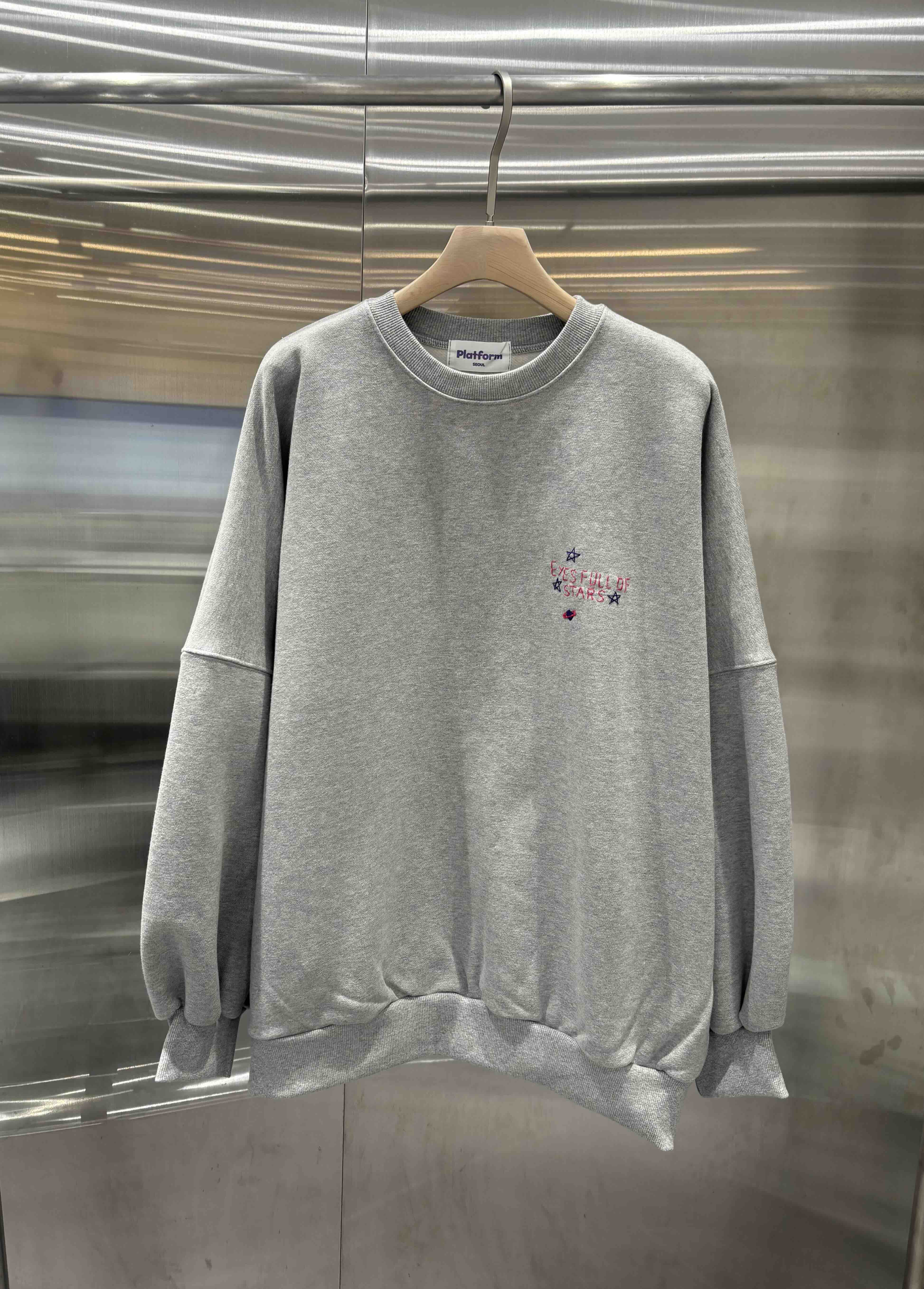 PLATFORM-L東大門㊣實拍女裝新品時尚推薦25秋冬衛衣手工刺繡PLATFORM衛衣圖色3