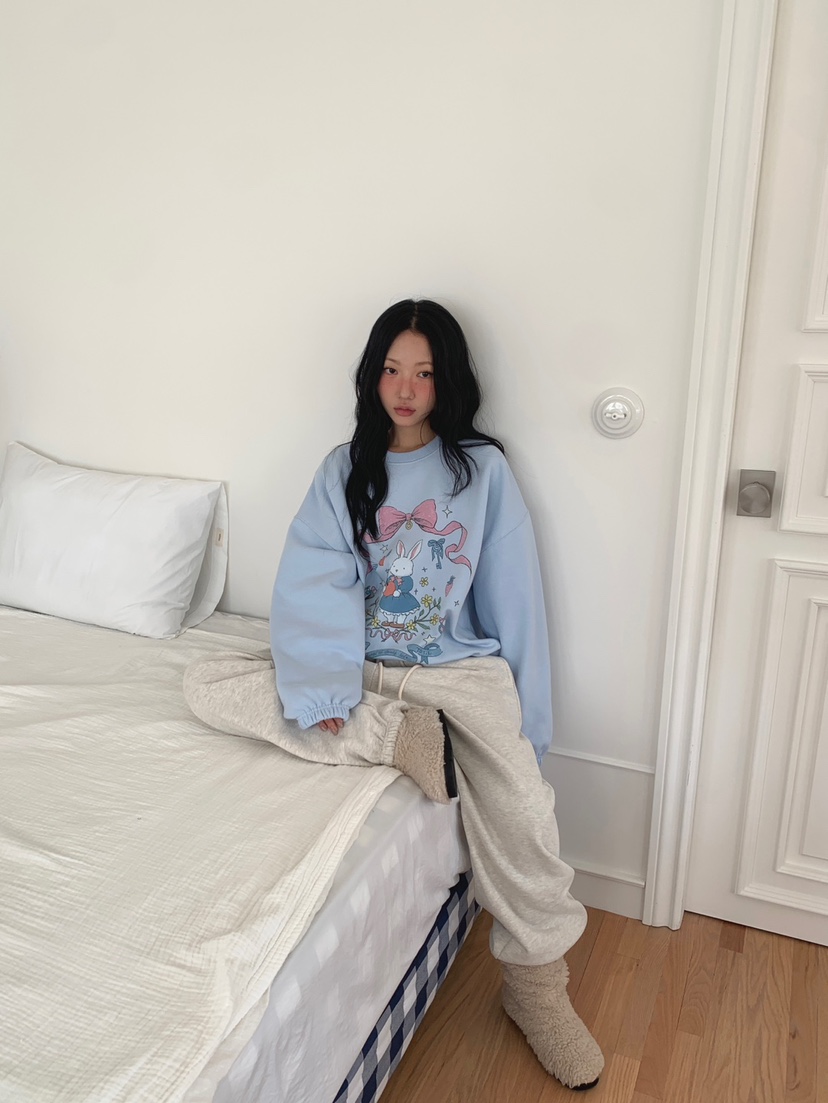 TOLL東大門㊣代購女裝新品職業休閑人氣推薦時尚熱賣衛衣兔子TOLL衛衣