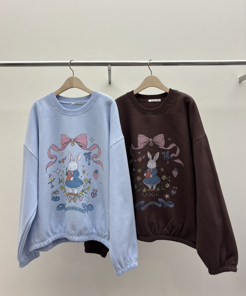 TOLL東大門㊣代購女裝新品職業休閑人氣推薦時尚熱賣衛衣兔子TOLL衛衣