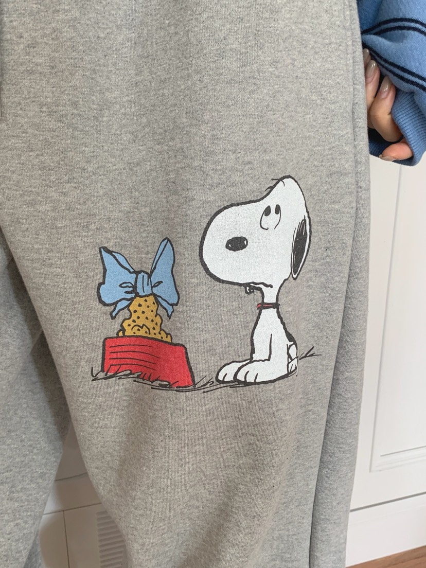 TOLL東大門㊣代購女裝新品推薦時尚休閑人氣熱賣休閑褲史努比TOLL休閑褲