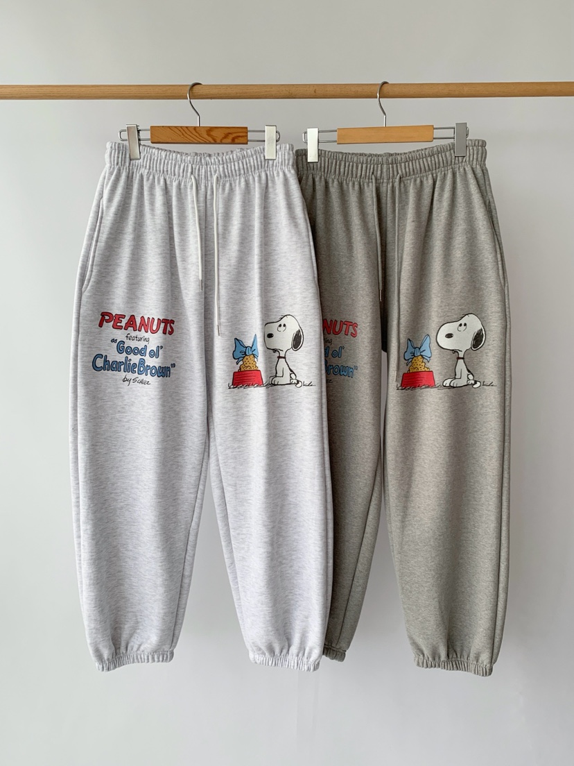 TOLL東大門㊣代購女裝新品推薦時尚休閑人氣熱賣休閑褲史努比TOLL休閑褲