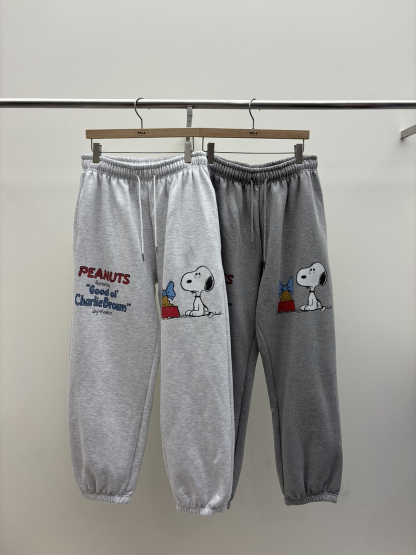 TOLL東大門㊣代購女裝新品推薦時尚休閑人氣熱賣休閑褲史努比TOLL休閑褲