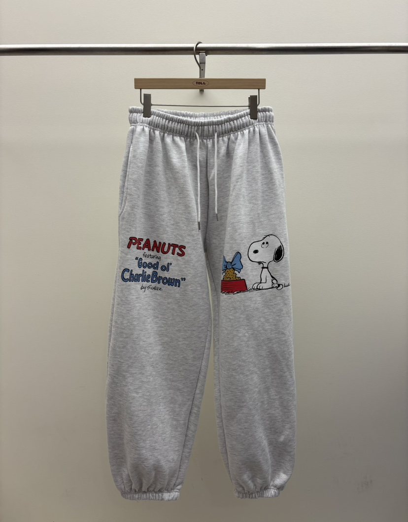 TOLL東大門㊣代購女裝新品推薦時尚休閑人氣熱賣休閑褲史努比TOLL休閑褲圖色1