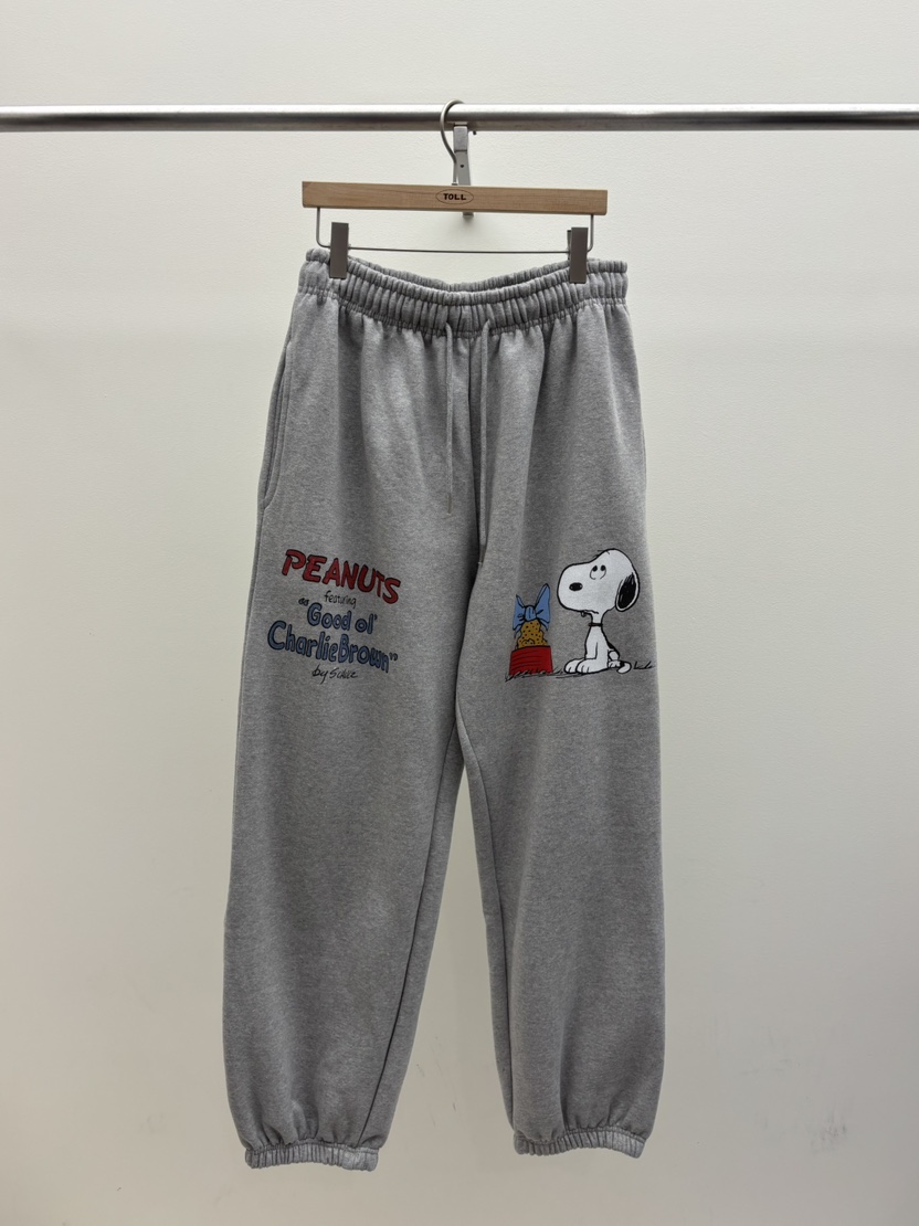 TOLL東大門㊣代購女裝新品推薦時尚休閑人氣熱賣休閑褲史努比TOLL休閑褲圖色2