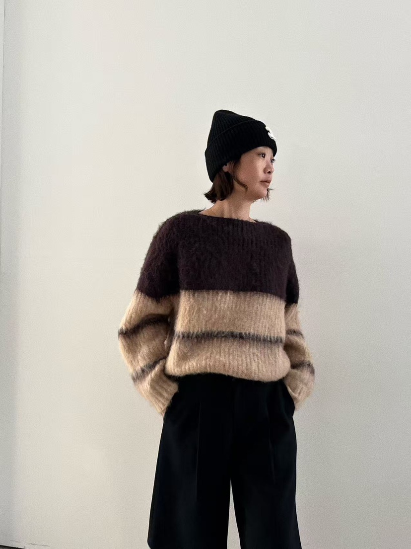 OLI SEOUL東大門㊣實拍女裝新款25秋冬真品休閑時尚針織衫OLI SEOUL針織衫