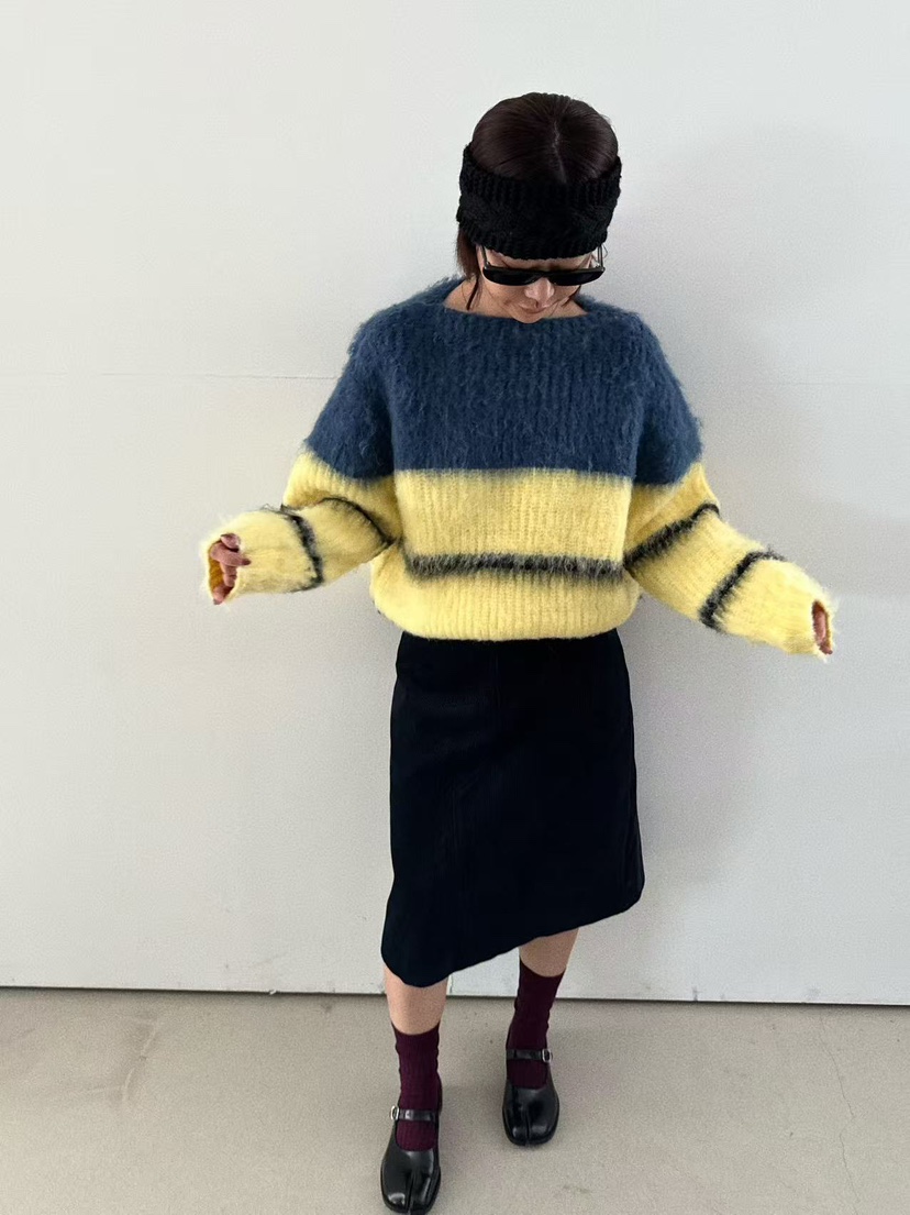 OLI SEOUL東大門㊣實拍女裝新款25秋冬真品休閑時尚針織衫OLI SEOUL針織衫