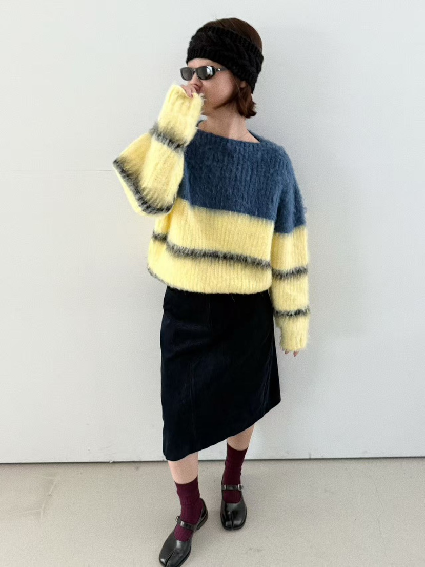 OLI SEOUL東大門㊣實拍女裝新款25秋冬真品休閑時尚針織衫OLI SEOUL針織衫