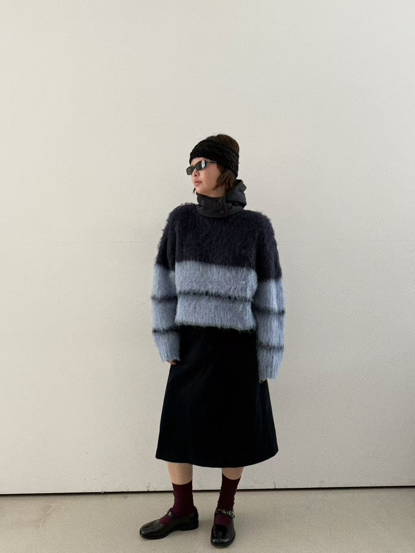 OLI SEOUL東大門㊣實拍女裝新款25秋冬真品休閑時尚針織衫OLI SEOUL針織衫