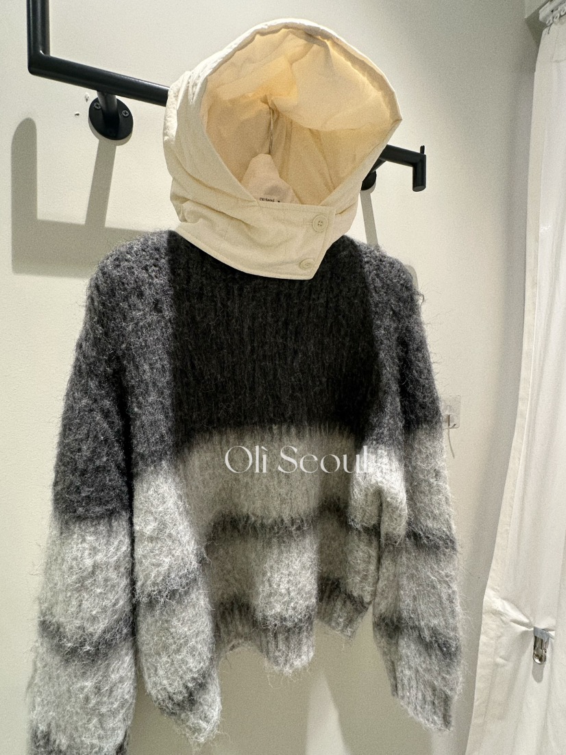 OLI SEOUL東大門㊣實拍女裝新款25秋冬真品休閑時尚針織衫OLI SEOUL針織衫圖色2