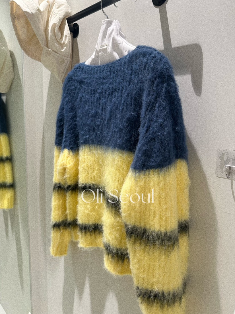 OLI SEOUL東大門㊣實拍女裝新款25秋冬真品休閑時尚針織衫OLI SEOUL針織衫圖色3
