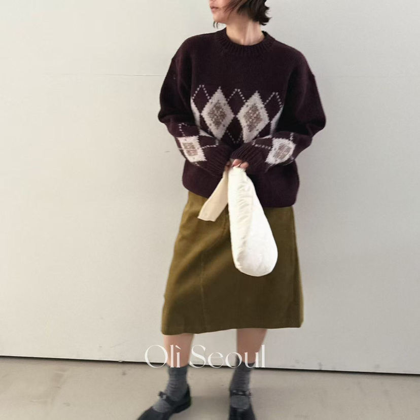 OLI SEOUL韓國直郵㊣女士新品職業推薦真品時尚人氣針織衫OLI SEOUL針織衫