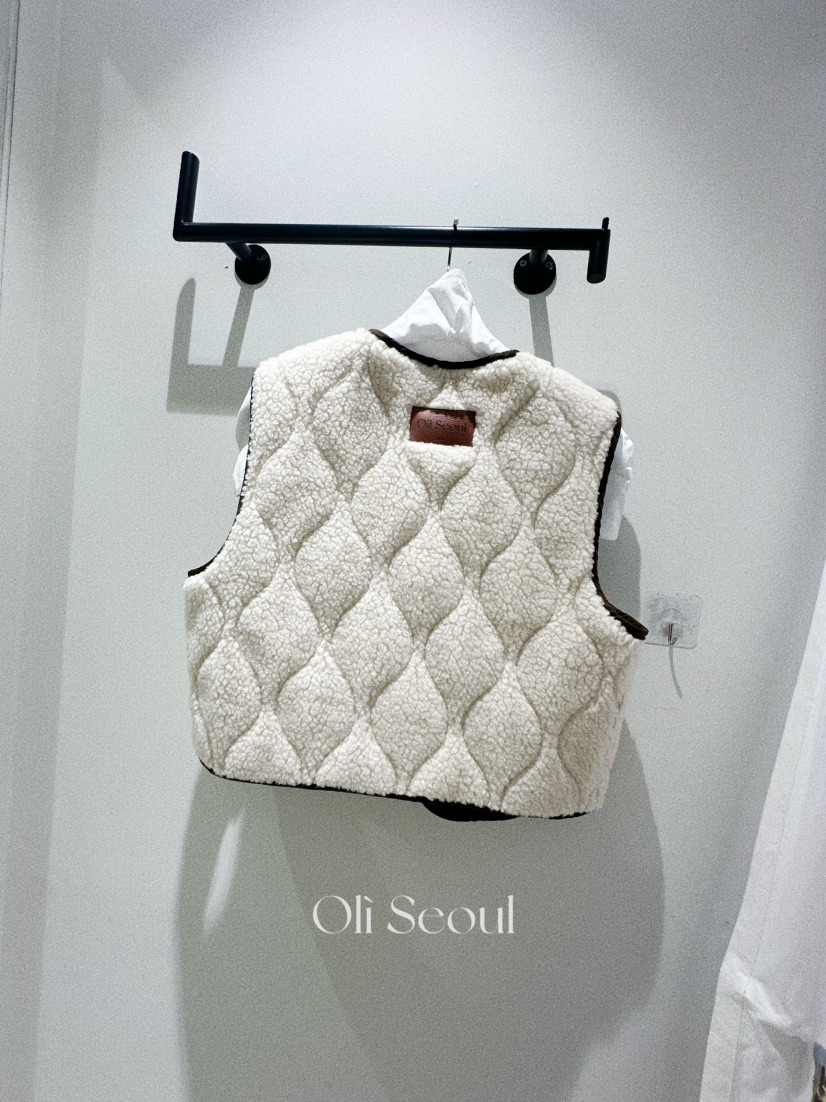 OLI SEOUL韓國代購㊣女裝新品熱賣推薦職業休閑時尚25秋冬馬甲OLI SEOUL馬甲