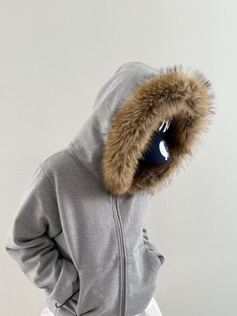 OLI SEOUL韓國代購㊣女裝新品時尚熱賣真品夾克連帽衫浣熊OLI SEOUL夾克