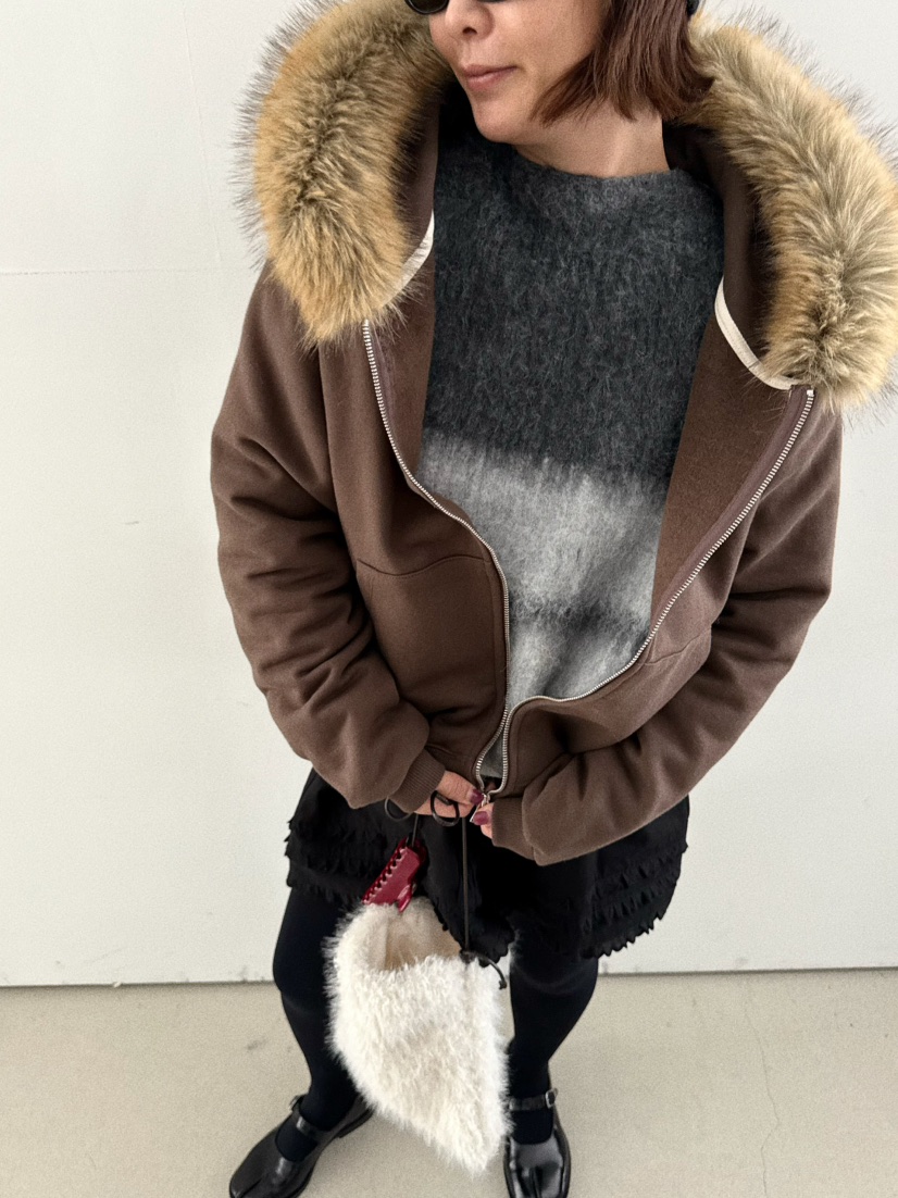 OLI SEOUL韓國代購㊣女裝新品時尚熱賣真品夾克連帽衫浣熊OLI SEOUL夾克