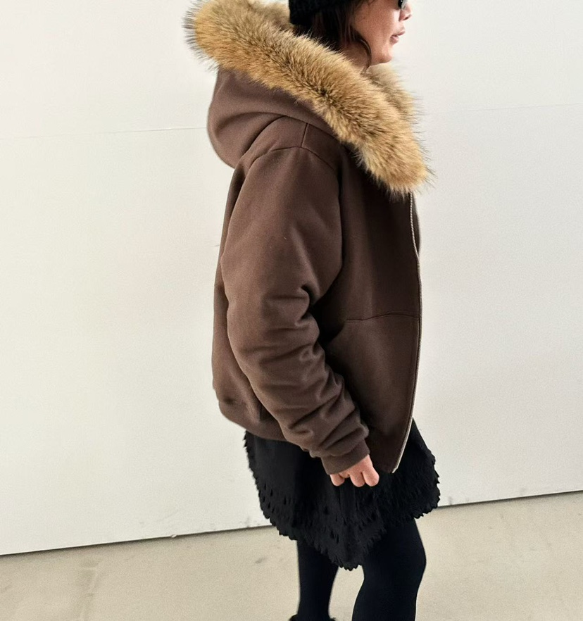 OLI SEOUL韓國代購㊣女裝新品時尚熱賣真品夾克連帽衫浣熊OLI SEOUL夾克