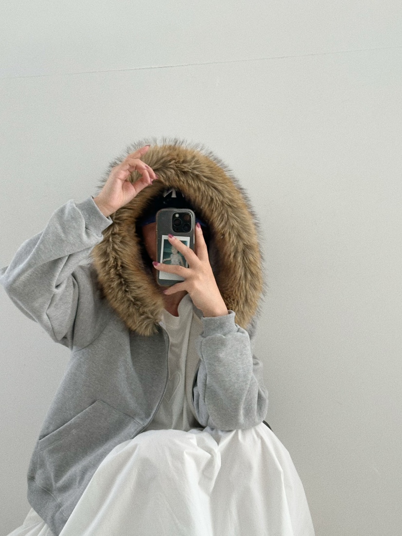 OLI SEOUL韓國代購㊣女裝新品時尚熱賣真品夾克連帽衫浣熊OLI SEOUL夾克