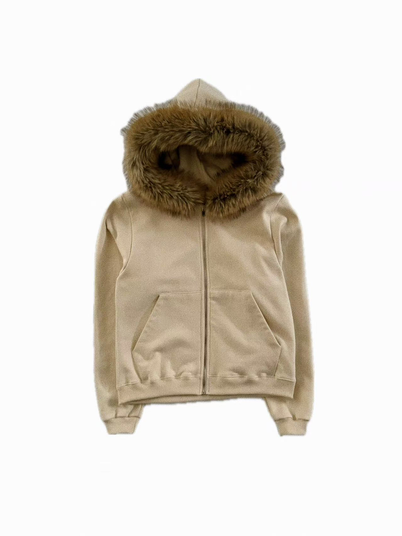 OLI SEOUL韓國代購㊣女裝新品時尚熱賣真品夾克連帽衫浣熊OLI SEOUL夾克圖色2