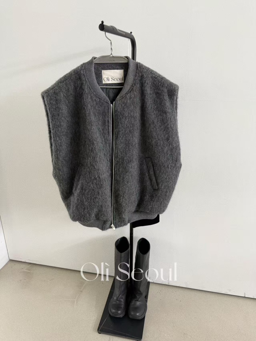 OLI SEOUL韓國直郵㊣女裝新款25秋冬職業時尚休閑熱賣馬甲OLI SEOUL馬甲
