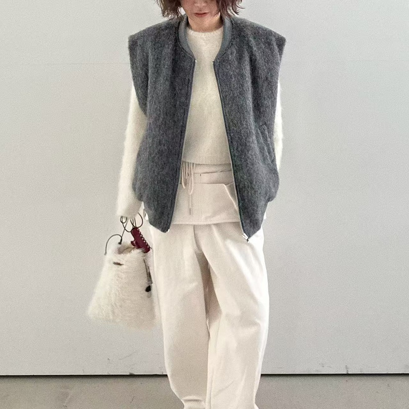 OLI SEOUL韓國直郵㊣女裝新款25秋冬職業時尚休閑熱賣馬甲OLI SEOUL馬甲