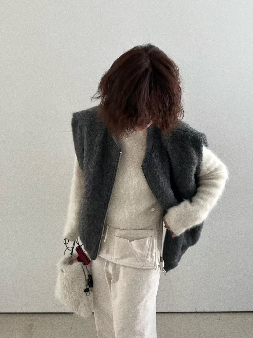 OLI SEOUL韓國直郵㊣女裝新款25秋冬職業時尚休閑熱賣馬甲OLI SEOUL馬甲