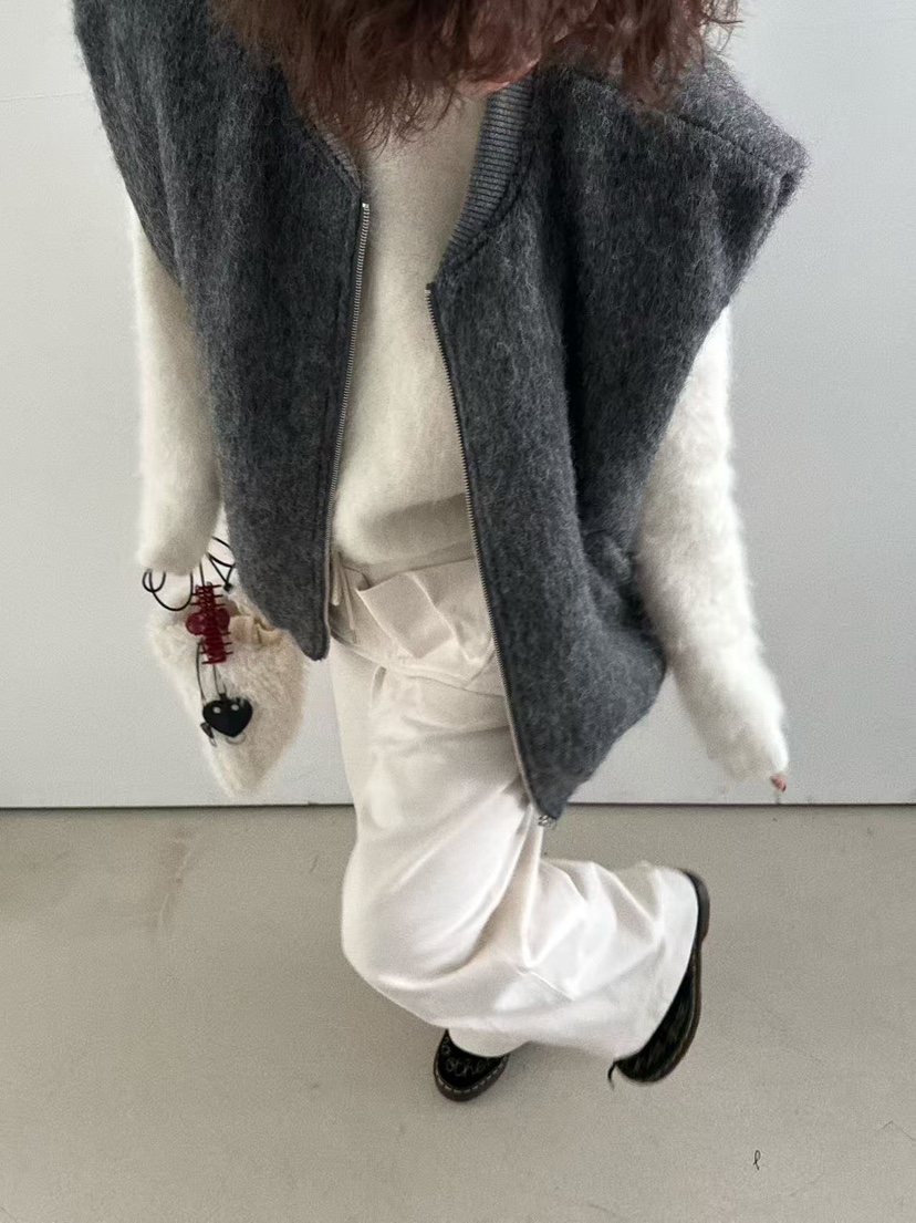 OLI SEOUL韓國直郵㊣女裝新款25秋冬職業時尚休閑熱賣馬甲OLI SEOUL馬甲