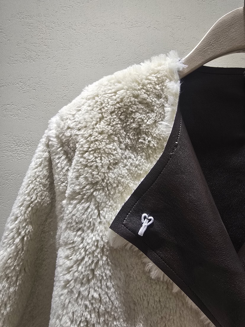 LIKEVAM韓國代購㊣女裝新款人氣休閑推薦真品25秋冬夾克含腰帶LIKEVAM夾克