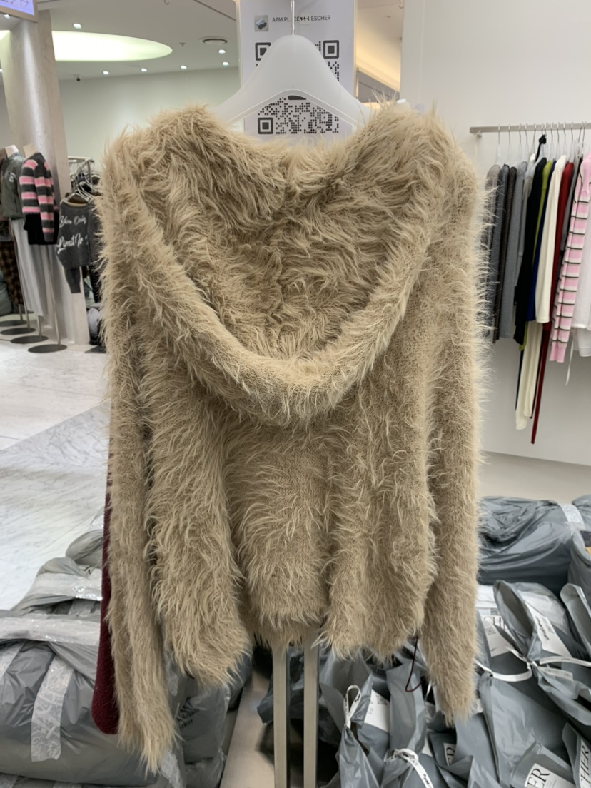 ESCHER韓國代購㊣女士新品休閑人氣真品推薦時尚針織衫泰迪熊ESCHER針織衫