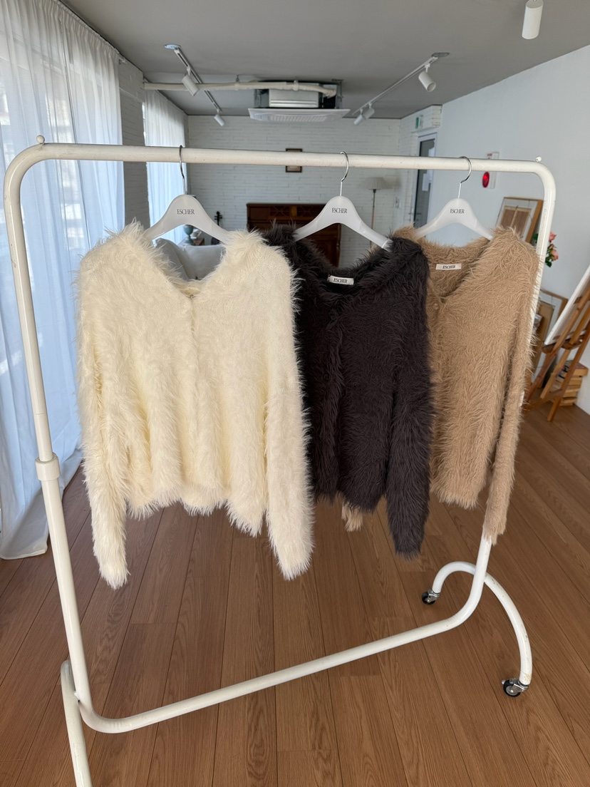 ESCHER韓國代購㊣女士新品休閑人氣真品推薦時尚針織衫泰迪熊ESCHER針織衫