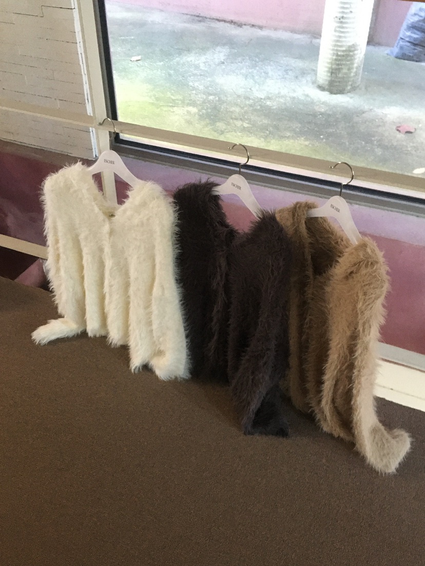 ESCHER韓國代購㊣女士新品休閑人氣真品推薦時尚針織衫泰迪熊ESCHER針織衫